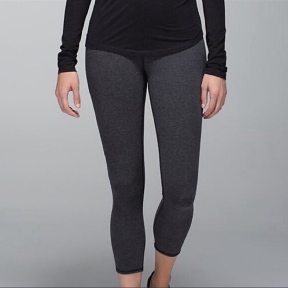 Lululemon Wunder Under High Rise Cotton Roll Down Crop 2 - Picture 11 of 13